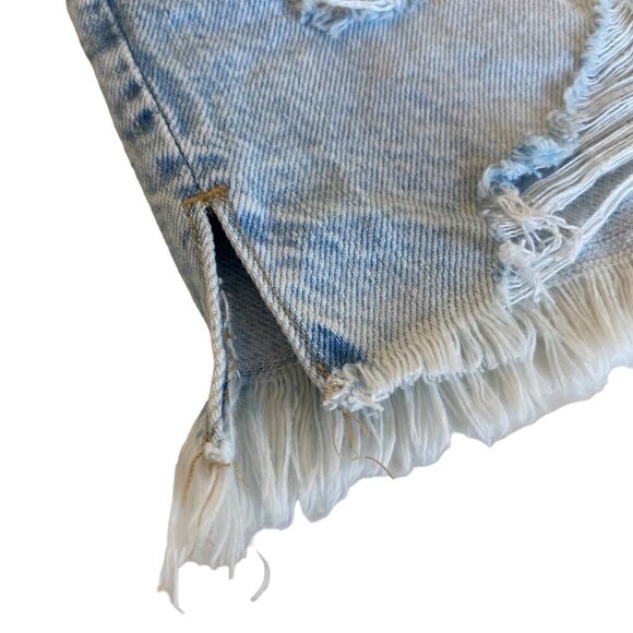 Aeropostale High-Rise Button Fly Denim Mom Shorts Sz 2 NWT Retro 90's Boho - Picture 6 of 14